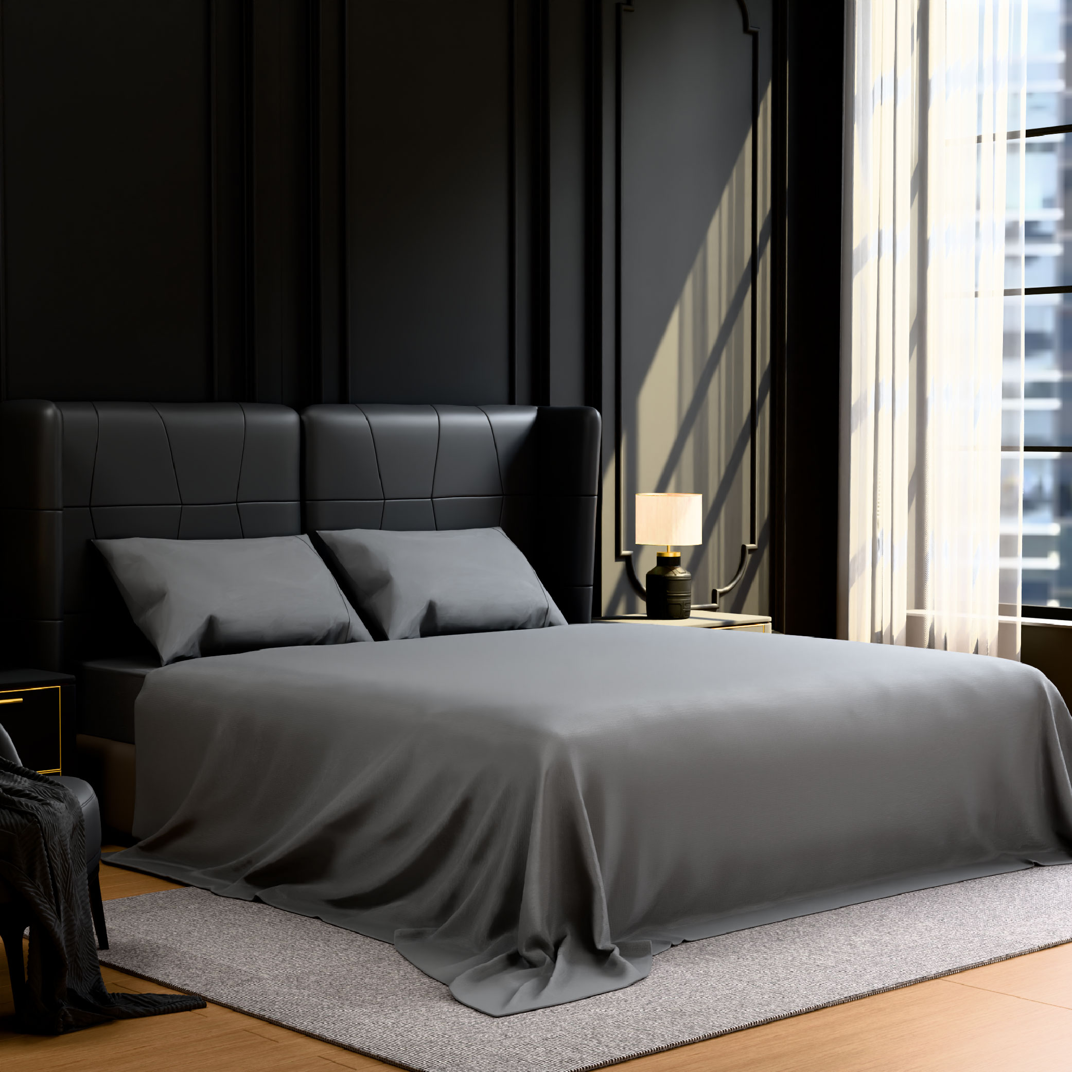 Bedding Full Bed Sheets Set - 4 Piece Bedding - Brushed Microfiber - Shrinkage And Fade Resistant - Easy Care (Full, Grey)_voghion.com